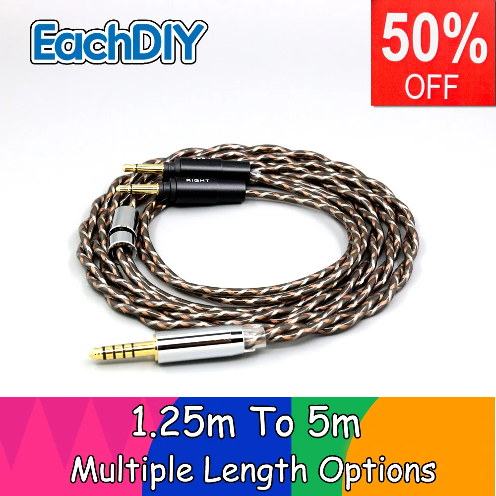 

TypeX 25AWG Litz Shielding 7n OCC Earphone Cable For Yamaha YH-5000SE YH-4000 YH-C3000 Headphone 1:1 plug LN008899