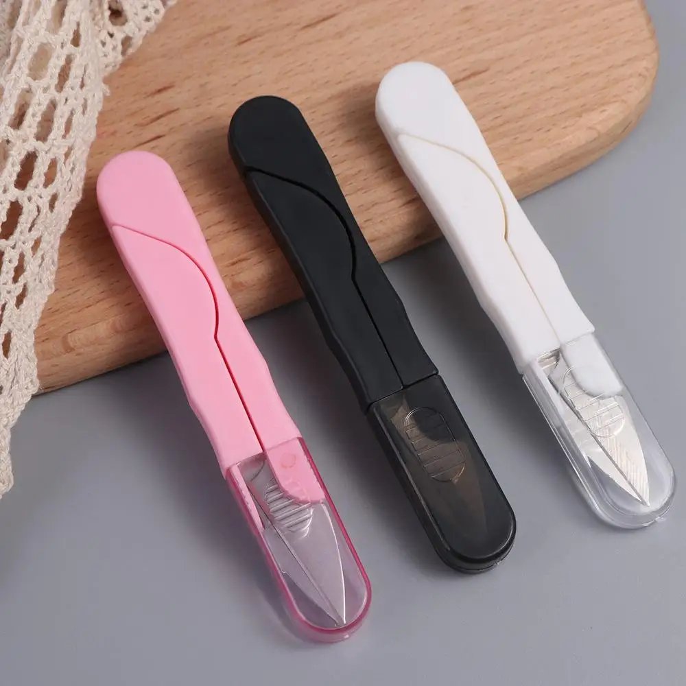 Needlework Scissors Thread Clippers Metal U Shape Yarn Shears Mini Sharp Tailor