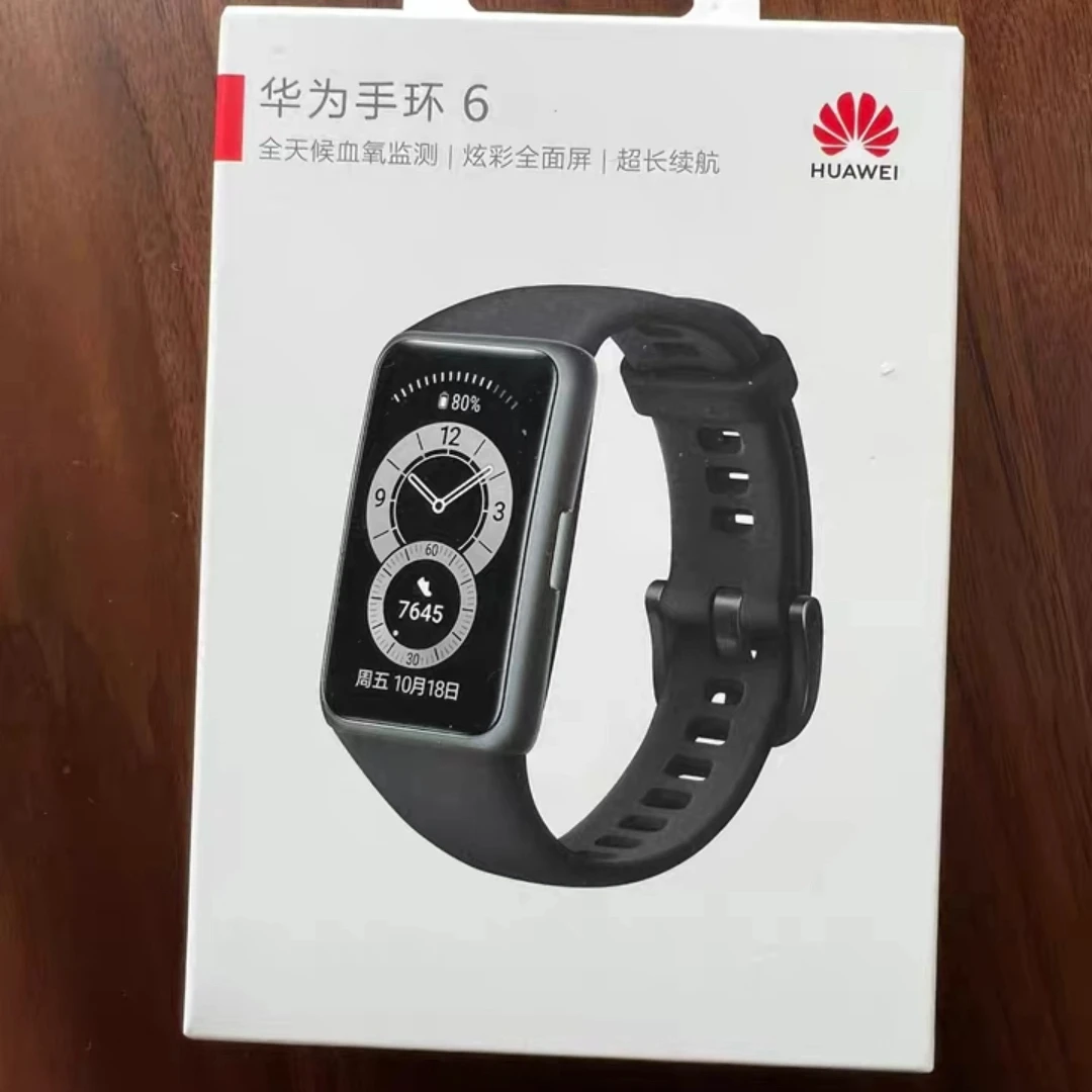 Huawei Band 6 Smartband Bloedzuurstof 1,47 ''AMOLED-band 6 Hartslagtracker Slaapmonitoring Band 6