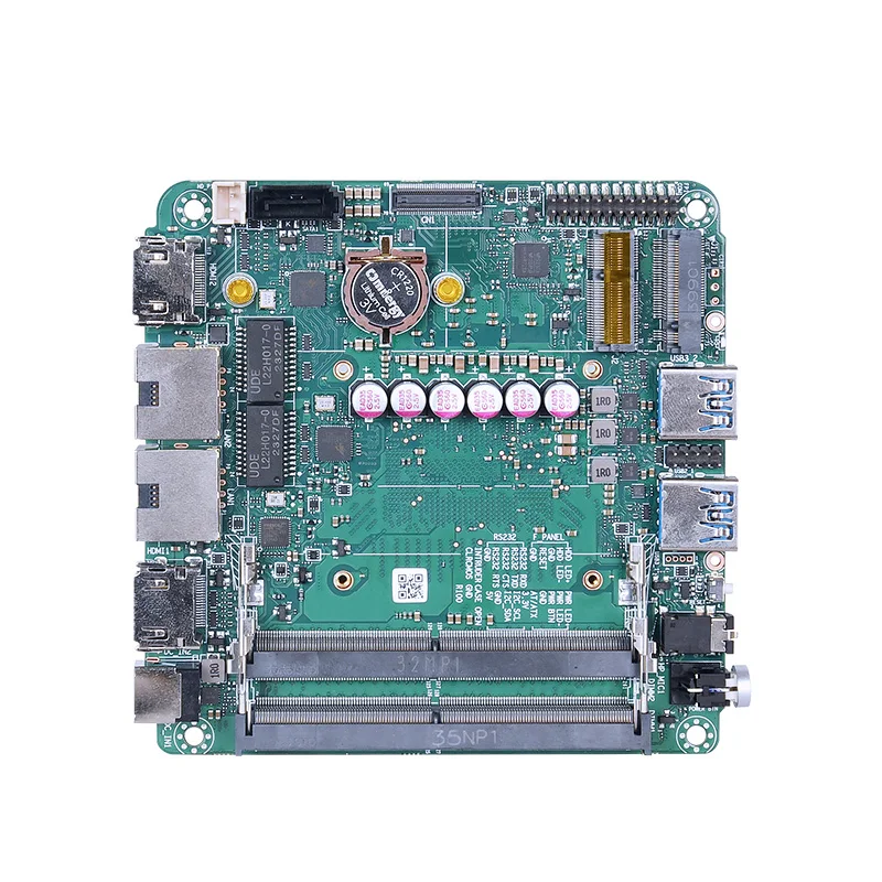 Motherboard PC Mini, prosesor 6000/7000 7735U/6600H/7535U DDR5 4K Display WIFI6 fungsi 8 Cores 1000M Lan NUC Motherboard