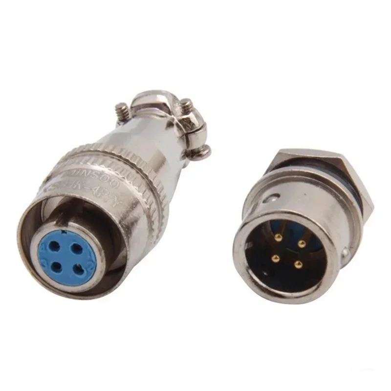 5/20PCS XS8 XS9 XS10 XS12 Aviation connector Gold plated contact Docking type quick connector Male and Female plug 2 3 4 5 PIN