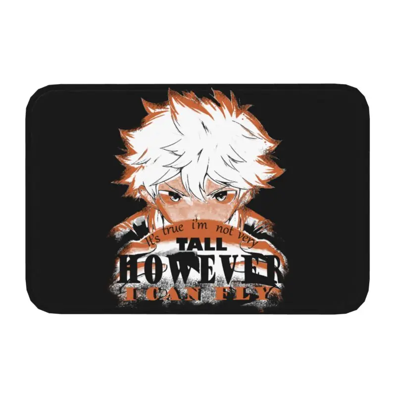 Haikyuu Karasuno Hinata Doormat Anti-Slip Kitchen Bathroom Mat Toilet Door Floor Entrance Carpet Rug