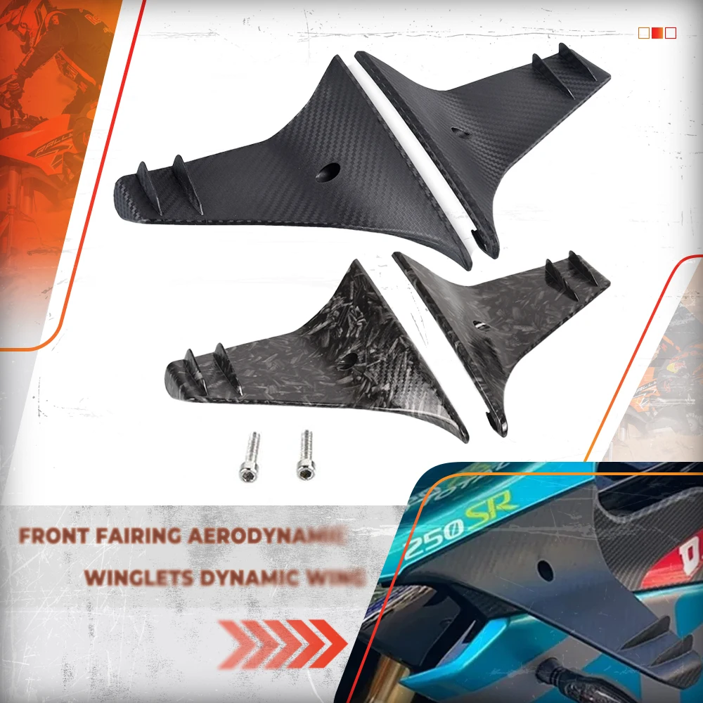 

Для CFMOTO 250SR 300SR SR 250 300 SR 300 SR250 2020 2021 2022 2023 передний обтекатель мотоцикла, аэродинамические крылышки, динамическое крыло