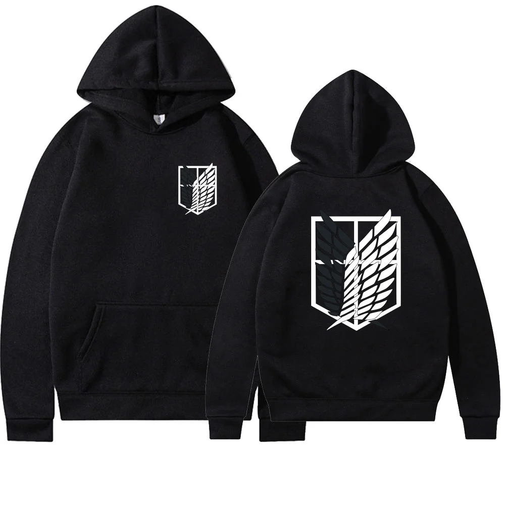 Anime Attack on Titan Womens Hoodie Hoodies Women Streetwear Pullover Harajuku Shingeki no Kyojin Hoody Sweatshirt Clothes image 4