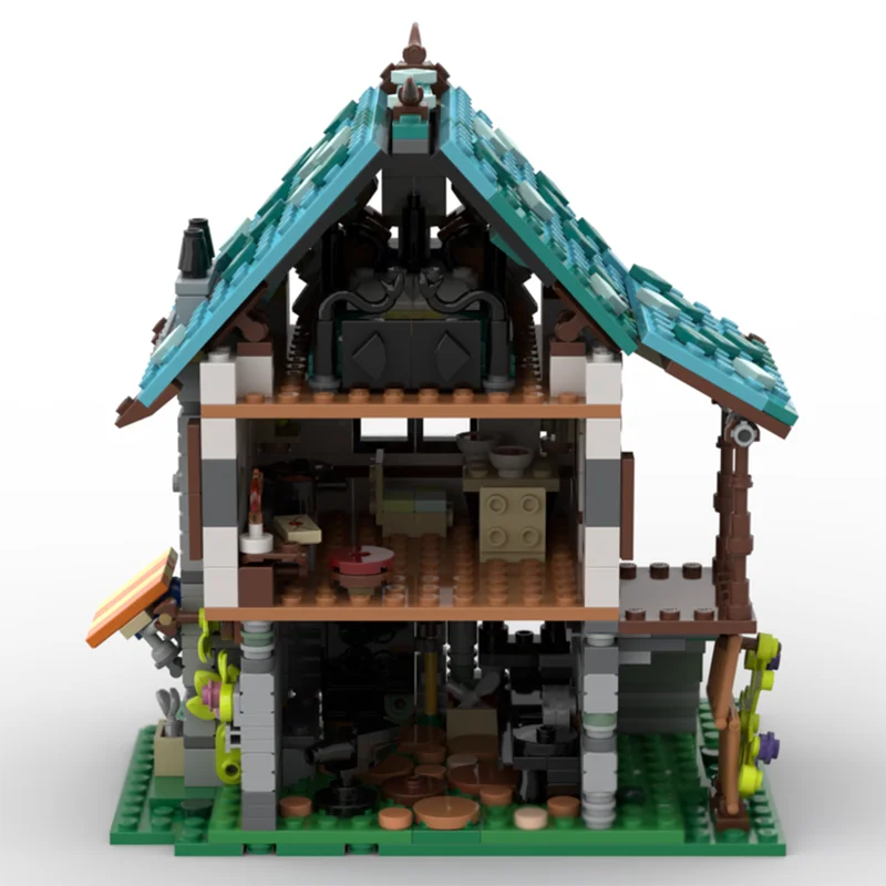 Castle Model Moc Building Bricks Modular Medieval Blacksmith Model Technology Blocks Christmas DIY Toy Construction Gifts