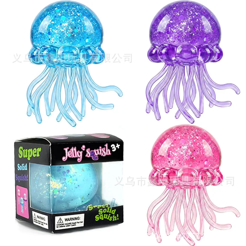 

Top Selling Needoh Big Jellyfish Maltose Squeeze Toy Slow Rising High Quality Stress Relief Vent Ball Decompression Pinch Blind Box for Anxiety Relief Party Surprise Gift