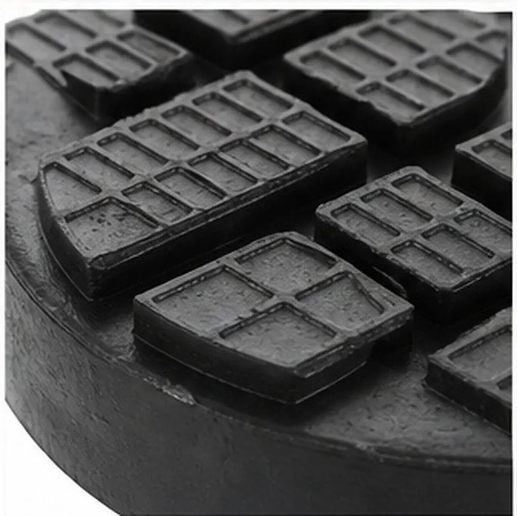 Car Lift Accessory Dual-Section Spiral High Tray Pad Rubberized Anti-Slip Heavy-Duty Extended Lift Tray Protector for Auto