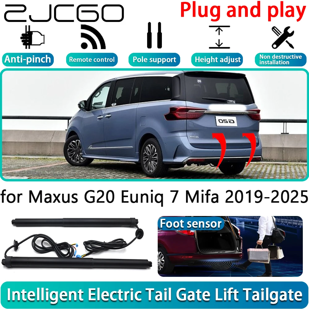 

ZJCGO for Maxus G20 Euniq 7 Mifa 2019-2025 Electric Powered Tailgate Power Liftgate Automatic Tailgate System With Foot Sensor