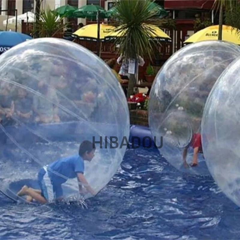 Bola de caminhada na água bola zorb bola de dança inflável bola de hamster humano bola de caminhada na água 2m tpu claro inflável bola zorb de água