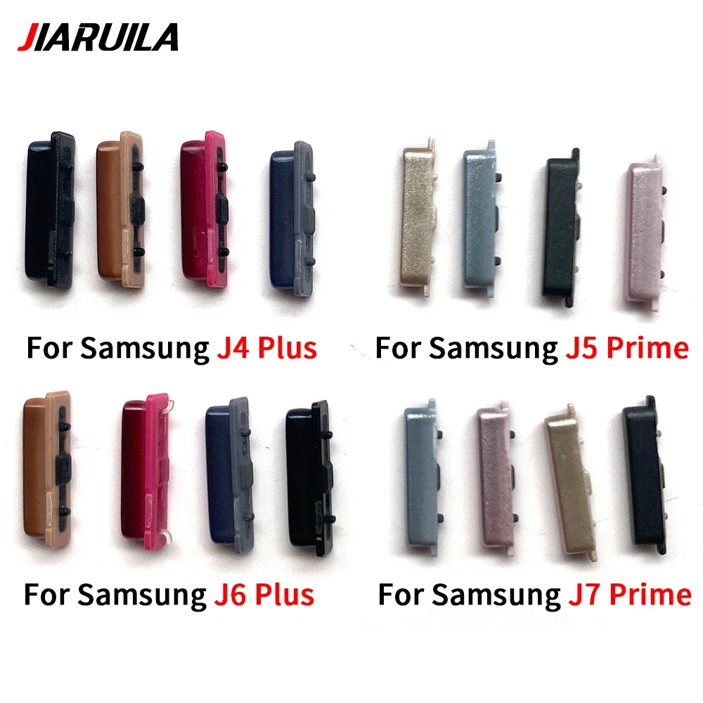 60Pcs,NEW Power Button Key + Volume Side Button Keys Replacement Parts For Samsung J2 Core J4 J400 J6 Plus J5 J7 Prime