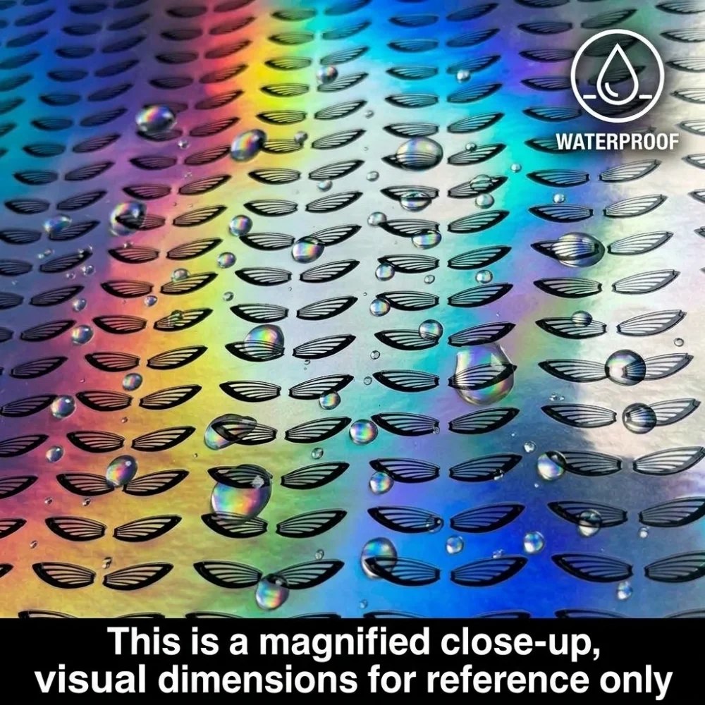 1CM Mini Fish Fin Stickers Self Adhesive Waterproof Holographic Laser Pectoral Fins for Small Fishing Lures Swimbait Jigs DIY