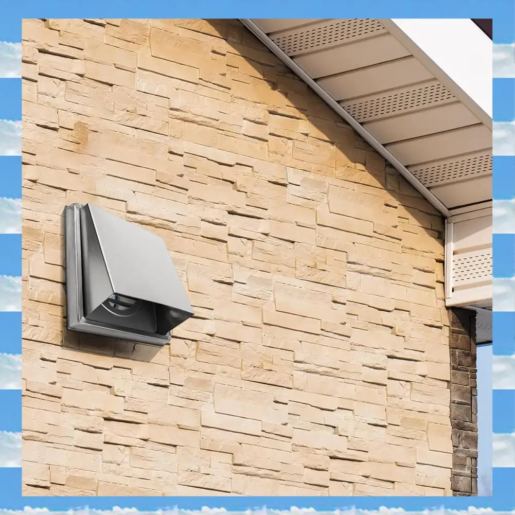 

A11I 4-дюймовая вентиляционная крышка сушильной машины, наружные стены, внешняя вытяжка из нержавеющей стали, вентиляционное отверстие с мягкой безвозвратной заслонкой