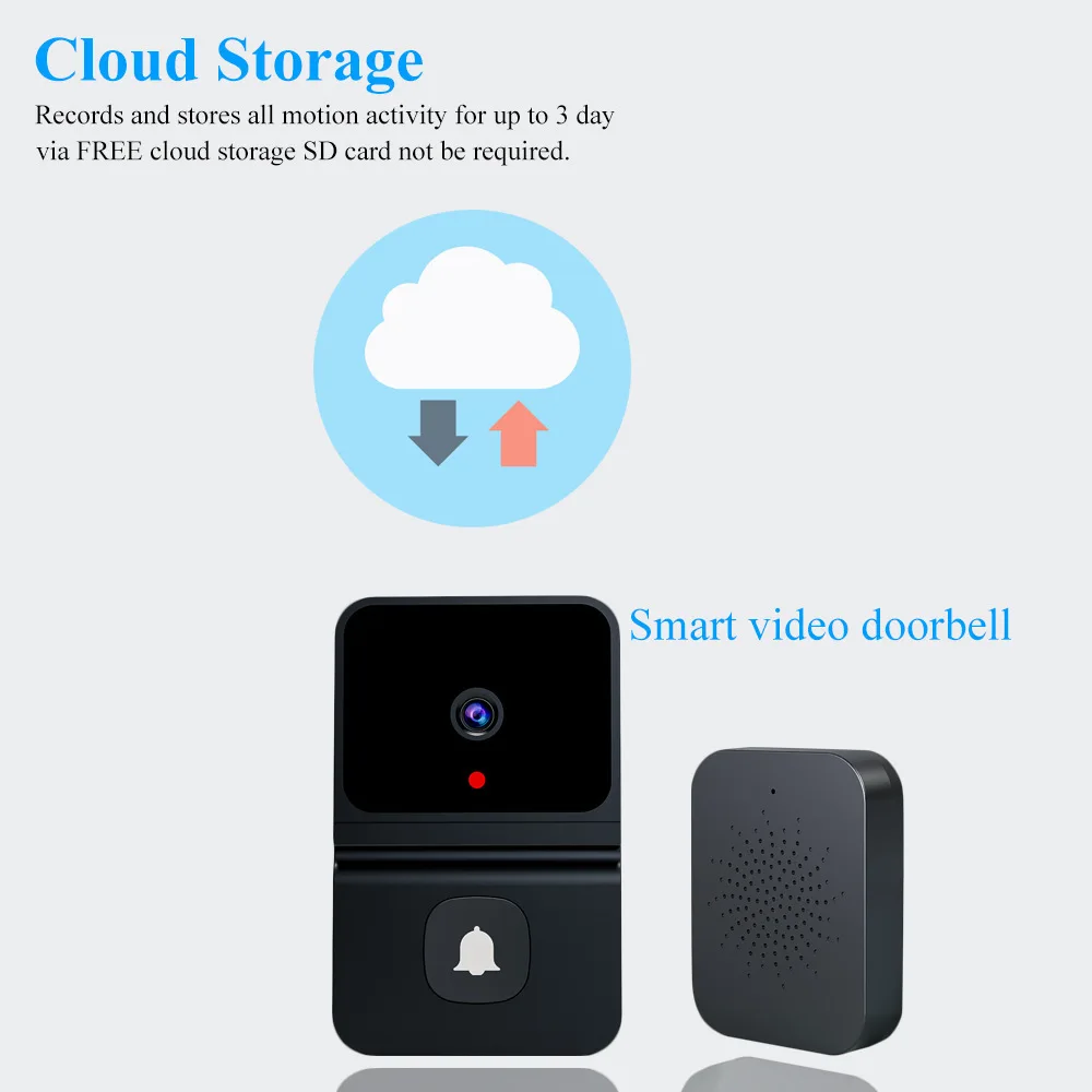 Tuya wireless doorbell camera APP remote control security video intercom WiFi smart doorbell audio