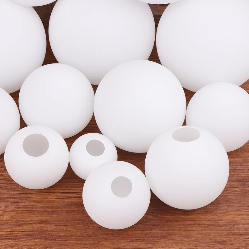 White Glass Lamp Shade Milky Globe Lampshades Fitting Lamp D/6/8/10cm/D12/13cm D15cm Round Light Cover Table Lamp Accessories