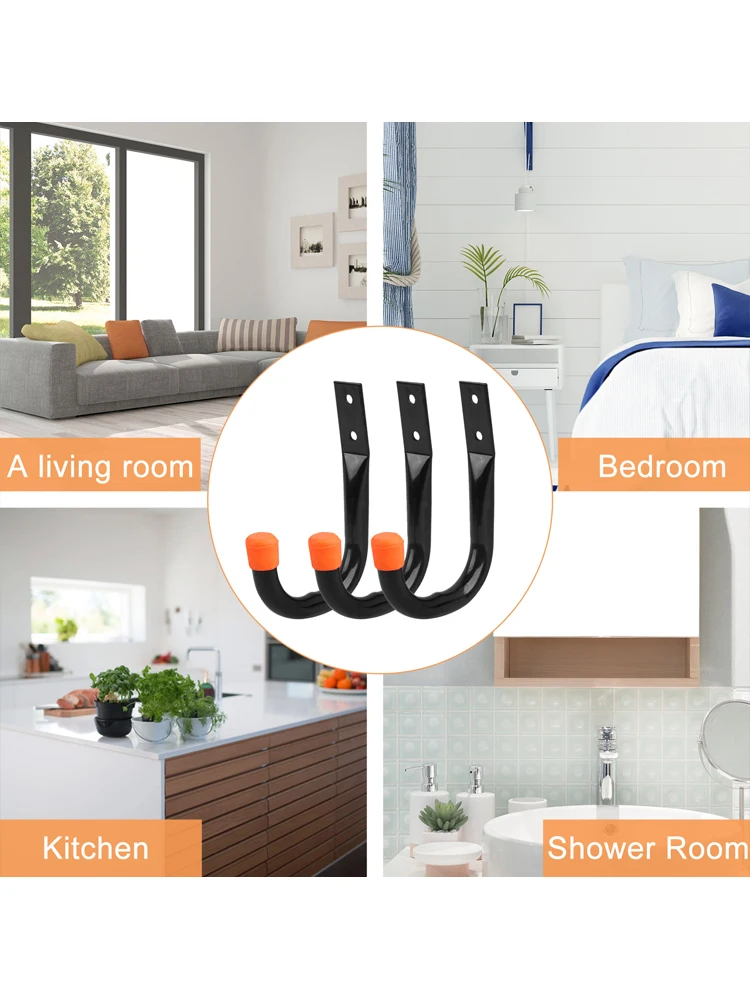 AliExpress NONE 12X Heavy Duty Storage Hooks Wall Mounted Ladder Garage Bike Garden Shed Tools