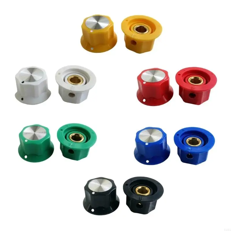 エレクトリックギターエフェクトコントロールノブ25x14.5mmギターエフェクトフットスイッチトッパー