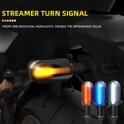Spirit beast modified motorcycle turn signal 12V universal electric vehicle daytime running light running water LED highlight la