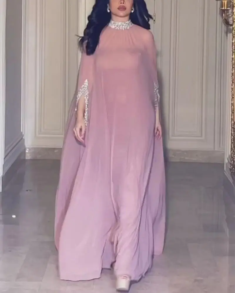 

Сексуальное вечернее платье с жемчужными бусинами, комплект из двух предметов, модный наряд для женщин в возрасте от 8 до 25 лет, осень 2023, коллекция