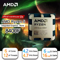 New AMD R5 8400F Ryzen 5 8400F 6 Cores 12 Threads 4.2GHz Desktop computer processor with AM5 Socket CPU