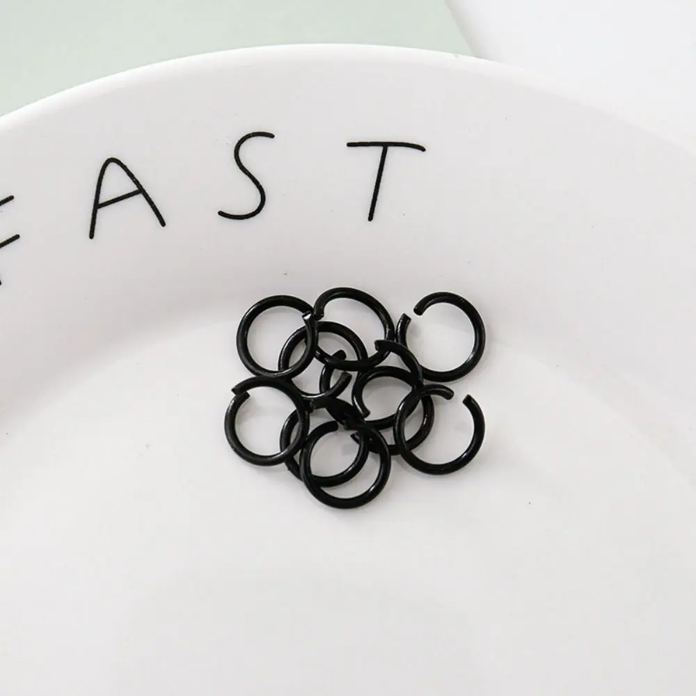 

10PCS Colorful Split Ring Connector Open Rings Ornament Connecting Ring Pendant Jewelry Making Baking Paint Open Loop