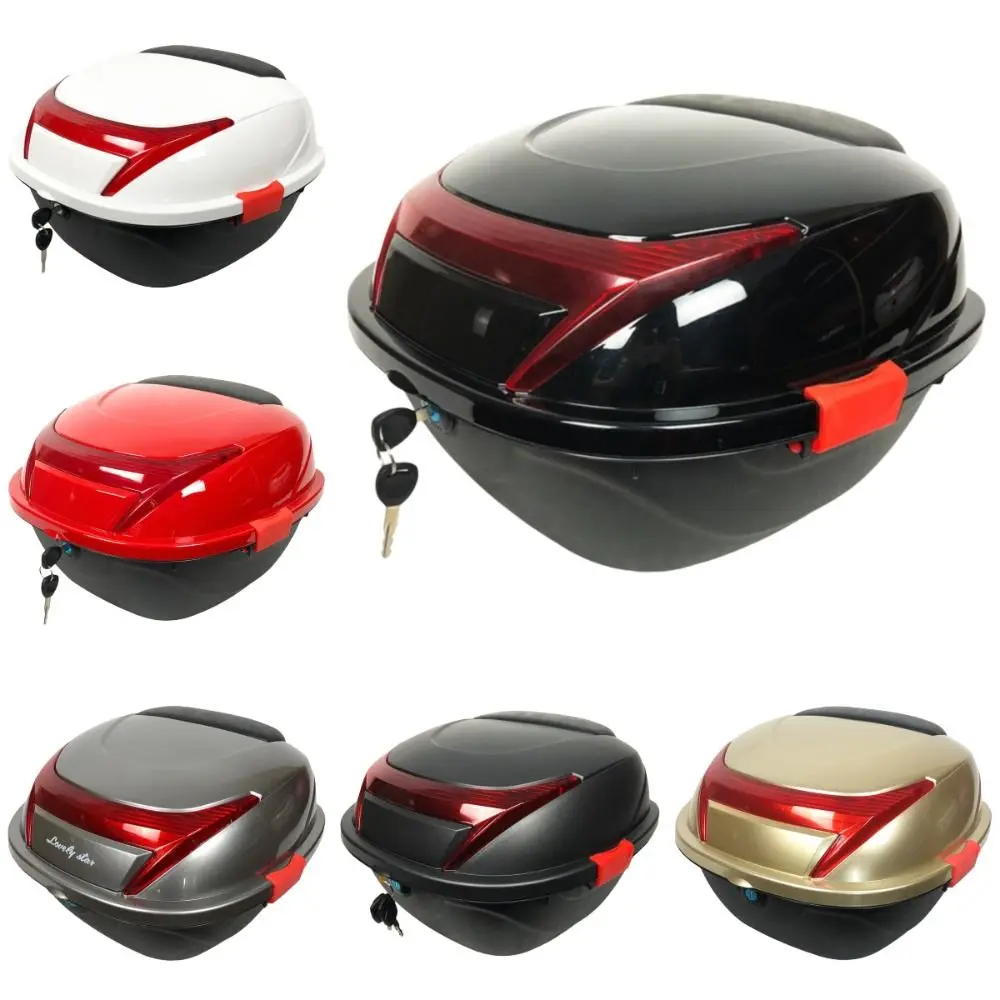 

New Universal Motorcycle Tail Box Large Capacity Thickened Motorcycle Trunk Box Scooter Trunk Helmet Storage