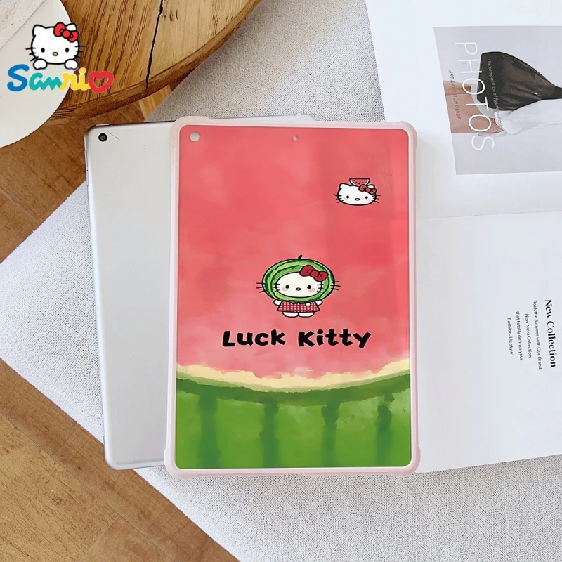 

Розовый прозрачный чехол для iPad SanrioHello Kitty, подходит для iPad Pro 2022/2024, iPad Air 3/5, iPad Mini 6, iPad 6/10
