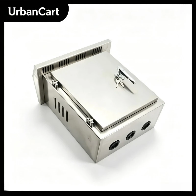 Outdoor Waterproof 304 Stainless Steel Distribution Box Enclosure Rainproof Electrical Cabinet High Low Voltage Power Control