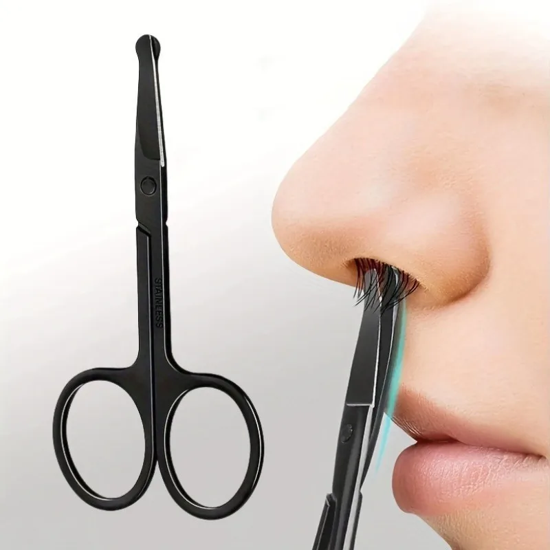 

Suitable for Men's Shaving and HairRemoval Products, Round Headed Manual Nose Hair Trimmer, and Women's EyebrowTrimming Scissors