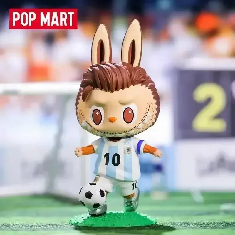 POP MART Labubu Figure - Argentine Football Association Mystery Blind Box Cute Sports Collectible Gift Original Design
