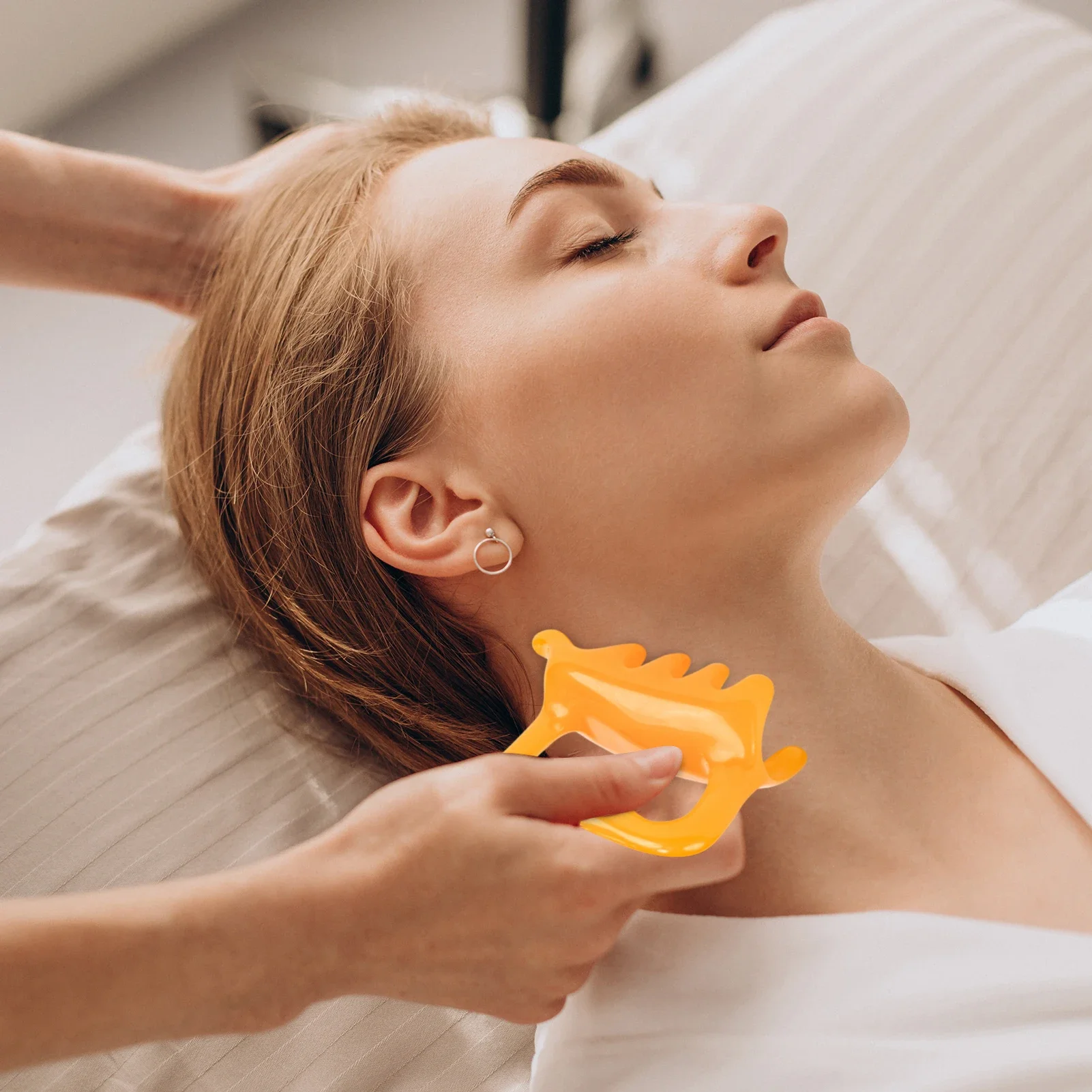 

Large Fascia Massager Tool for Shoulder Neck Pain Relief Manual Double Push Trigger Point Scrape Massage Bar