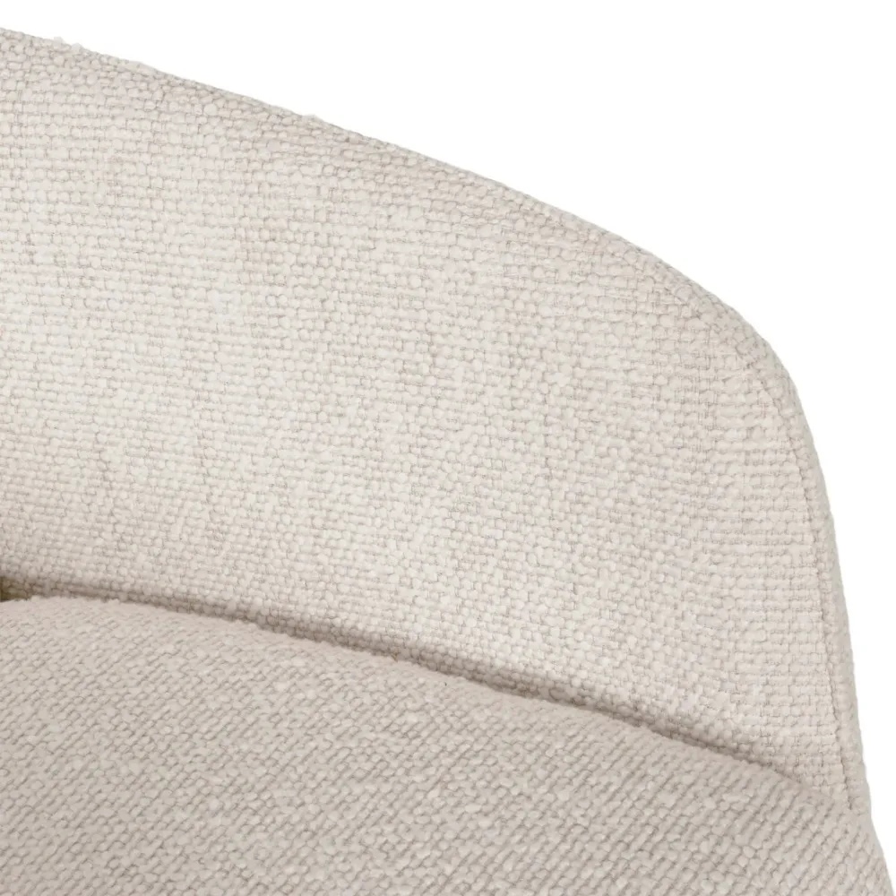 Bureaustoel, Ivory Boucle en Matzwart