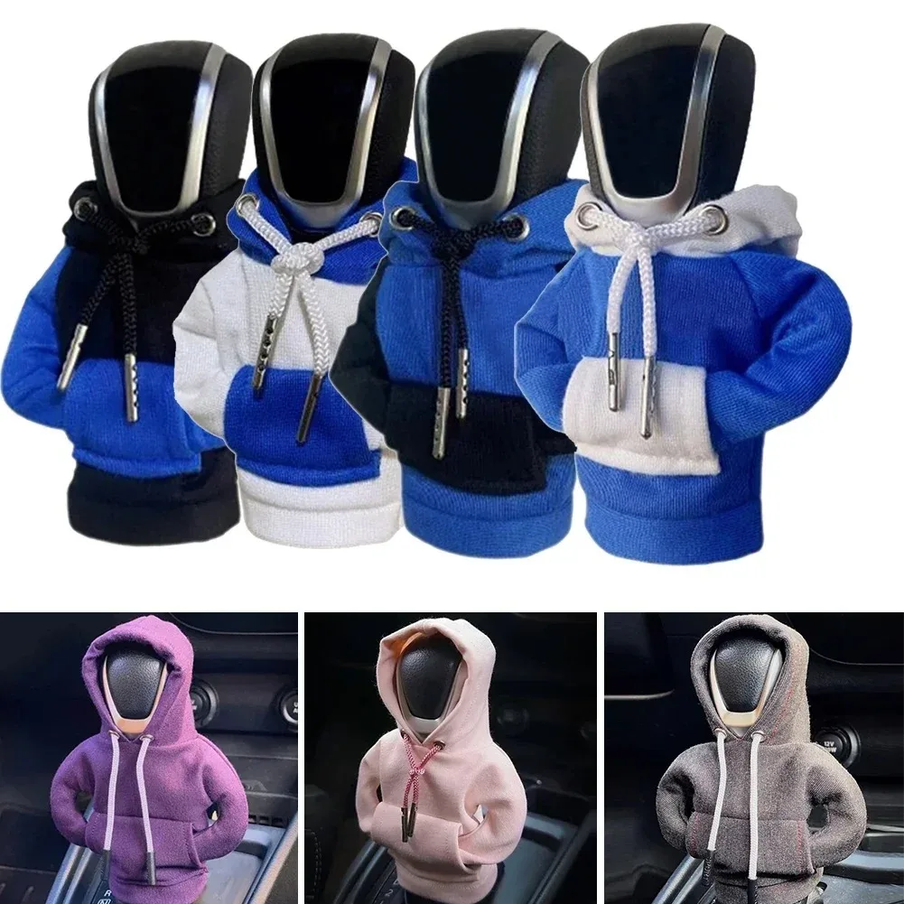 Car Gear Shift Knob Hoodie Poleron Change Speed Lever Sweatshirt Car Gear Shift Cover Hoodie Car Gearbox Hood For Car Gear Lever