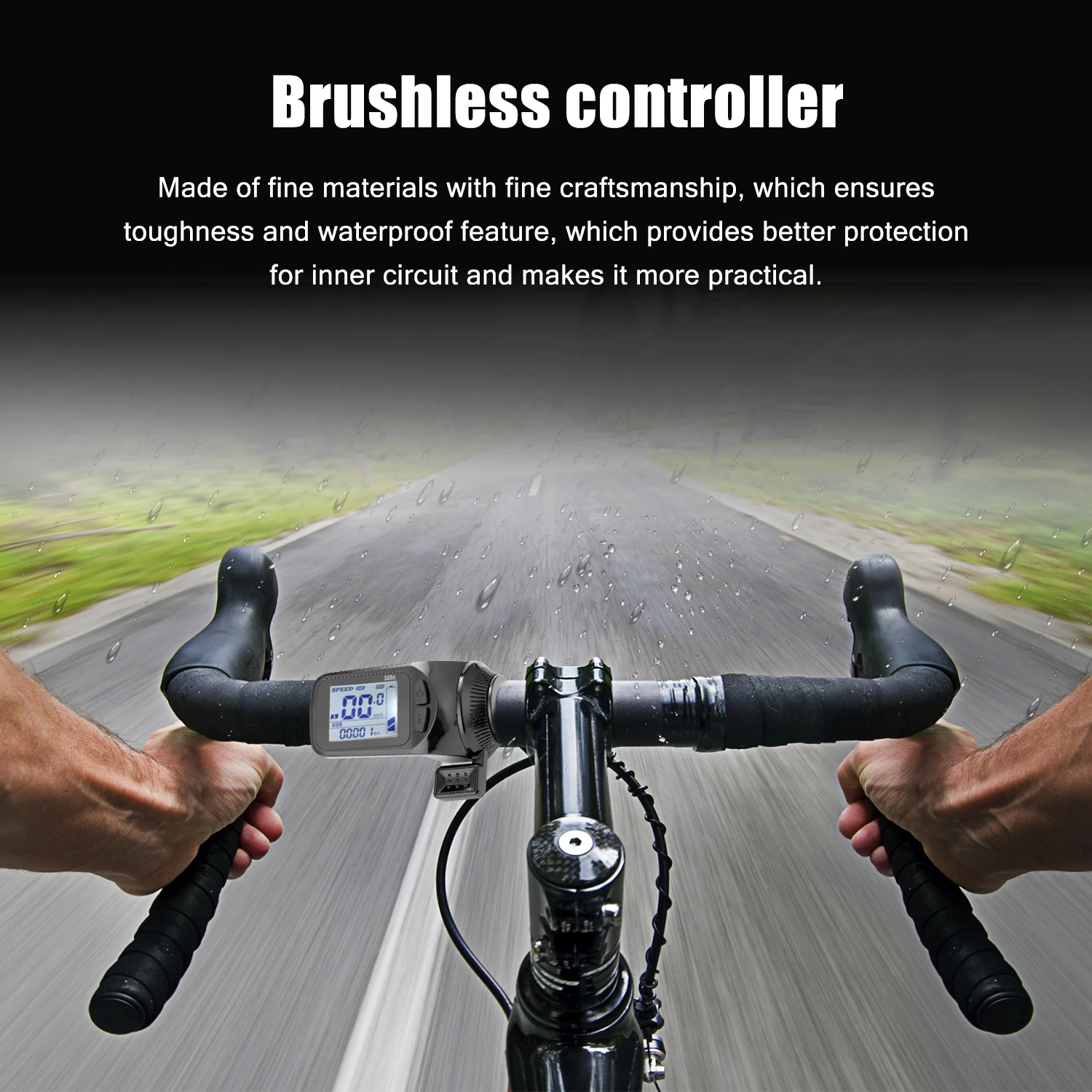 Picture 5: 350W Motor Brushless Controller LCD Display Panel Thumb Throttle Easy Using Electric Bicycles Scooter Brushless Controller Kit