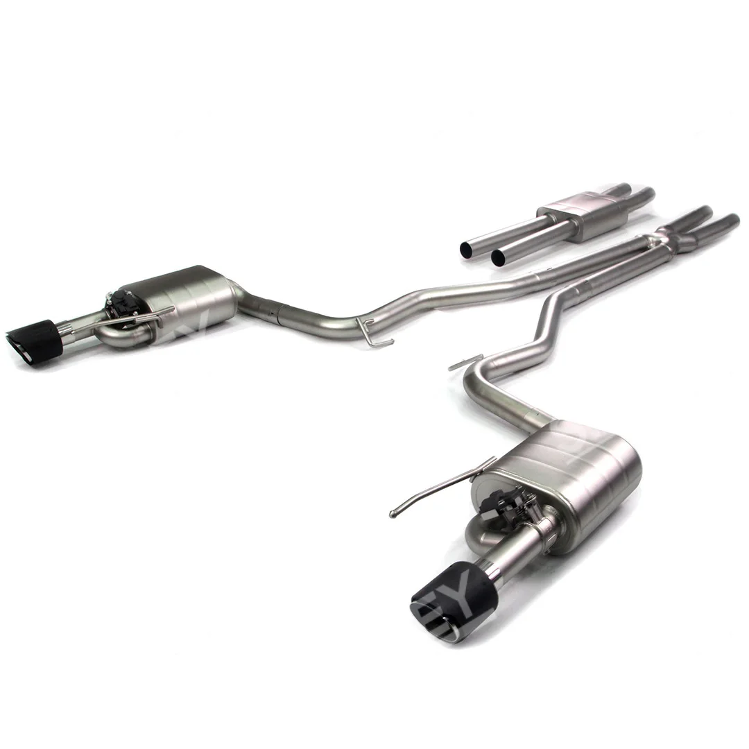 Skyley Catback Exhaust System Car Exhaust System Exhaust Pipe Muffler Stainless Steel 2011-2019 5.0l for Ford Mustang Carton Box