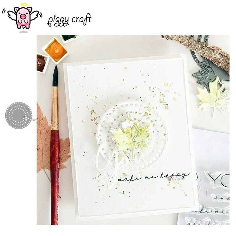 New Craft metal cutting dies cut die mold Hole circle background Scrapbook paper craft knife mold blade punch stencils dies
