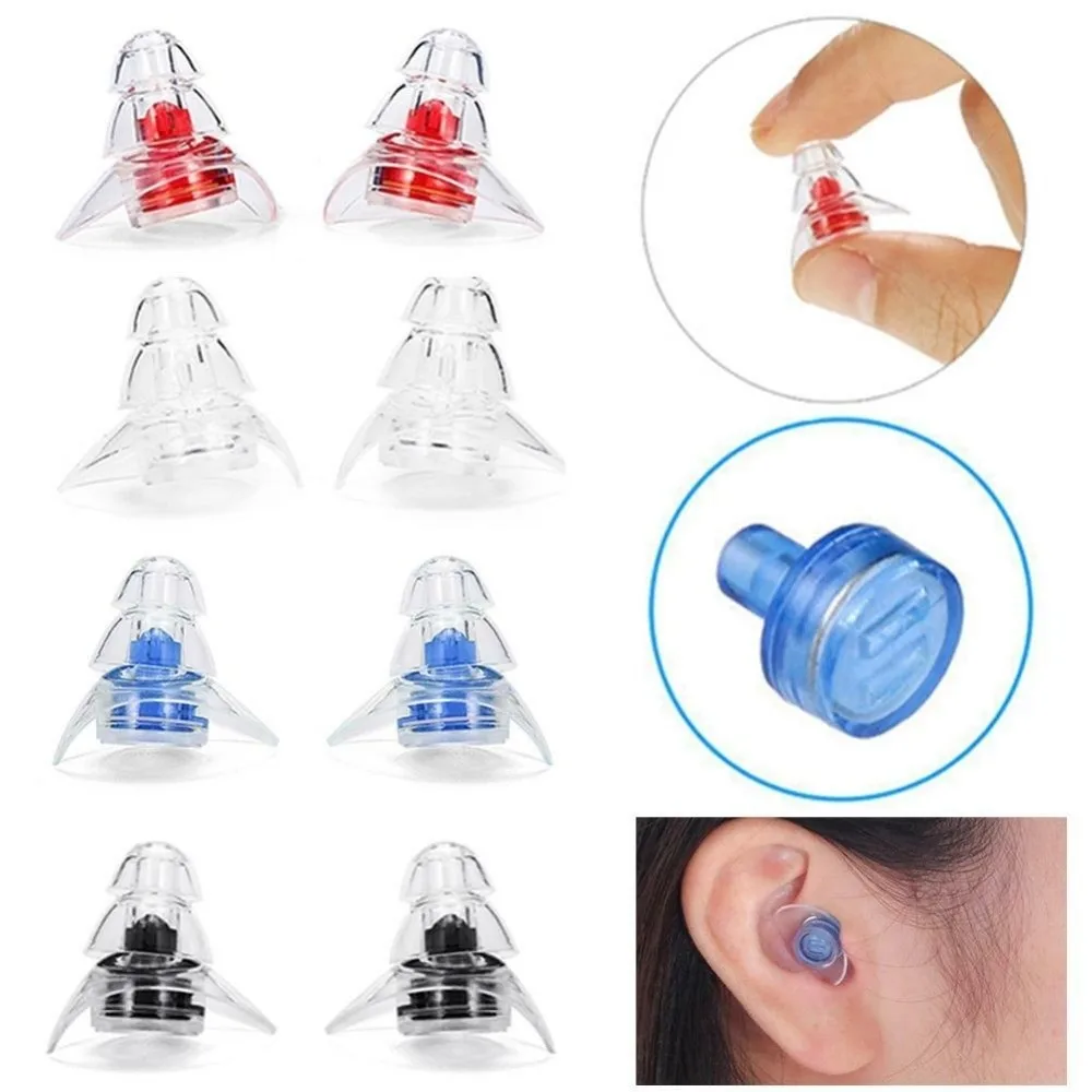 1 Pair Music Soft Silicone Ear Plugs Professional Grade Noise Reduction Ear Protection Comfortable Fit Noise Reduction Bar
