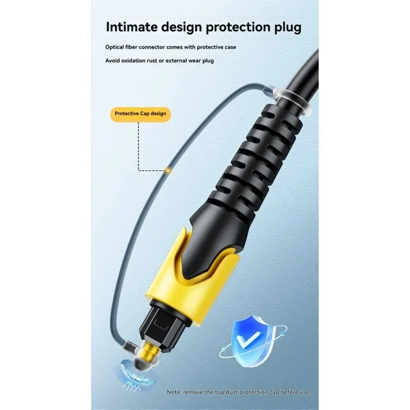 USB Digital Fiber Optical Audio Cable Square Port 3.5Mm to SPDIF Audio Converter for Connection to Audio Amplifier-BCBW