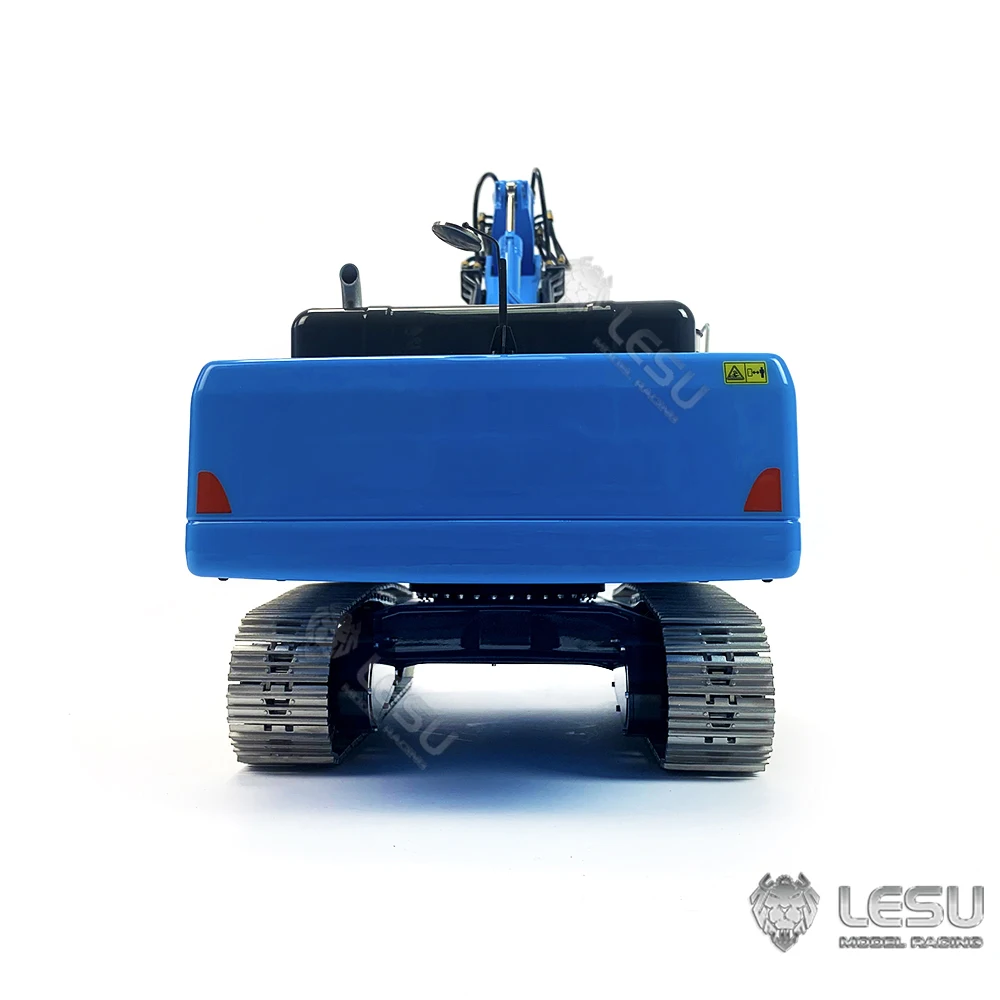 1/14 LESU ET36L RC Metal Hydraulic Excavator 3-arm Earth Digger Painted Finished Model Light System ESC Motor Servo Toy THZH1575