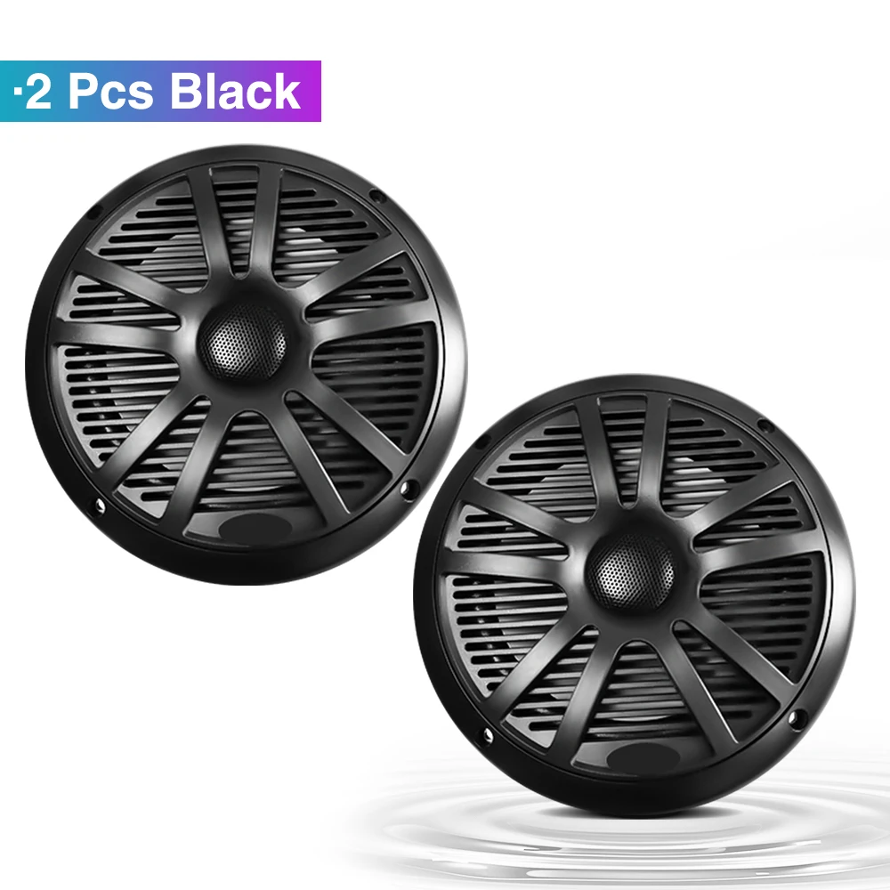 6.5 Inch Marine Speakers 120W Waterdicht Weerbestendig Stereo Boot Luidspreker voor RV Jachten Golfkar ATV UTV Schip sauna