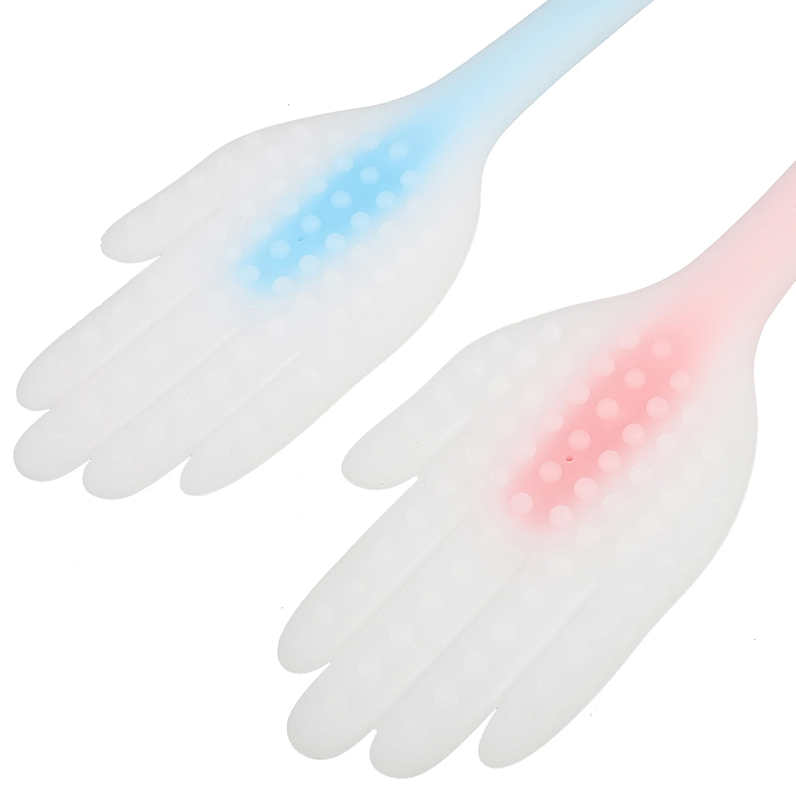 

2pcs Body Massager Board Palm Shape Long Handle Body Massager Fitness Spa Massaging Tool Tool