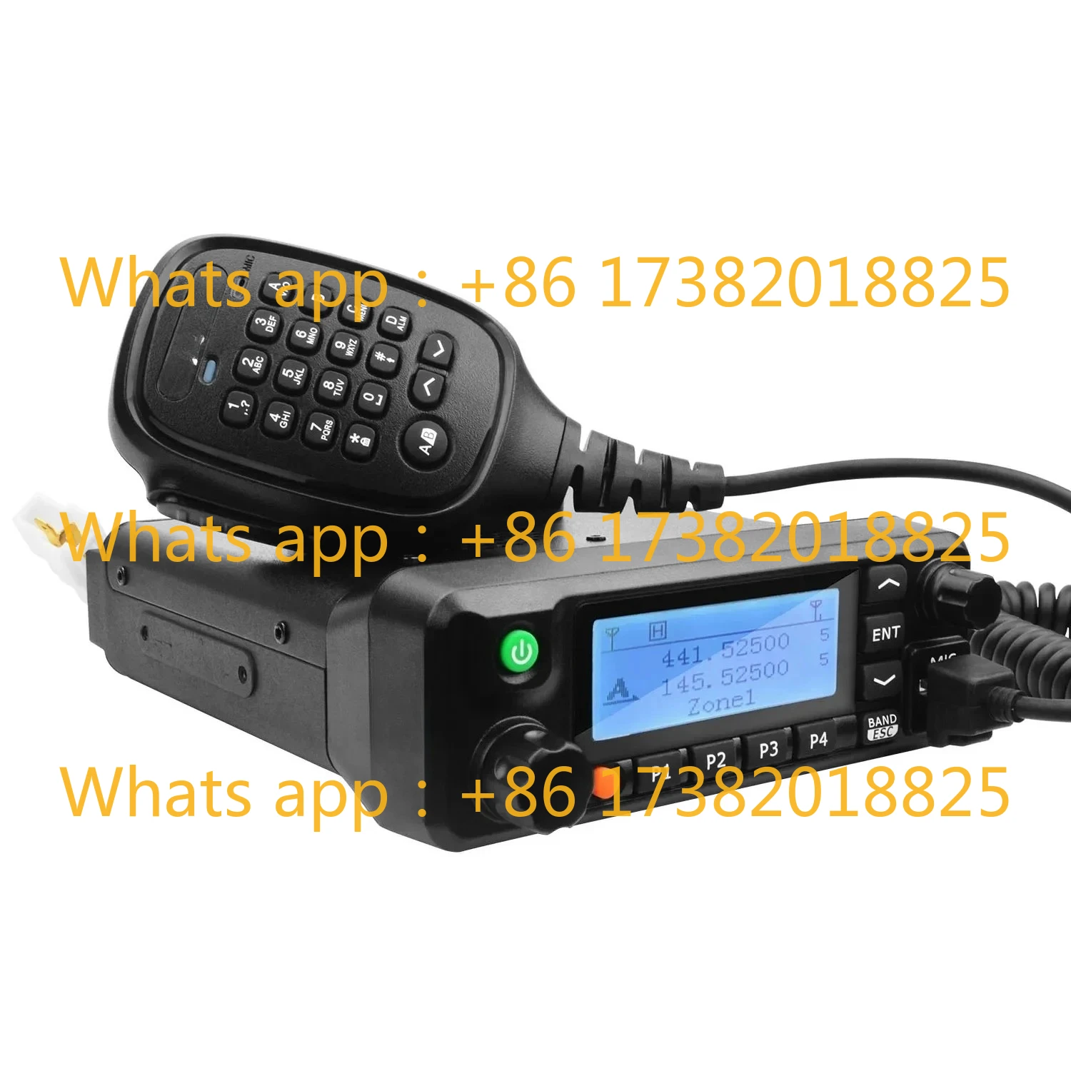 TYT MD-9600 DMR Mobile Radio GPS Dual Band VHF UHF 50W Record Vehicle Long Range Communication Walkie Talkie