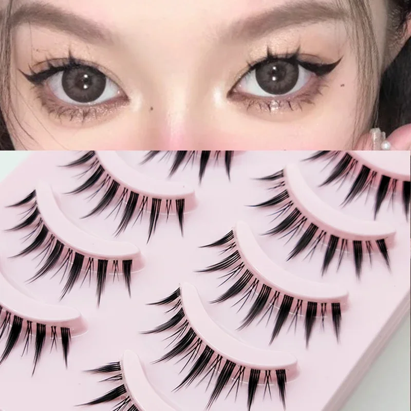 ใหม่ Manga Lashes นุ่มขนตาธรรมชาติหนาขนตาปลอมมังงะขนตาเดททุกวันแต่งหน้าขนตา Lashes Wispy