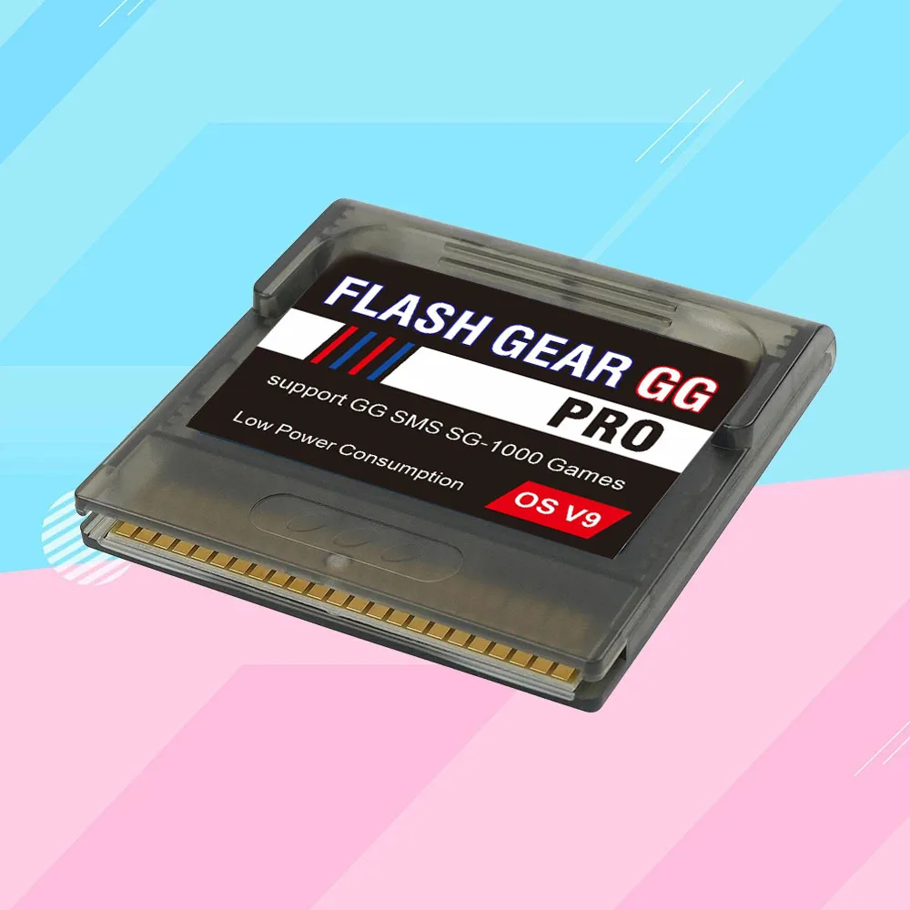 2024 Nuevo cartucho de juego Flash Gear para consola Sega Game Gear GG con tarjeta Micro TF de 8 GB