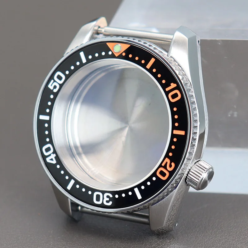 Accesorios para reloj nh35, cajas de reloj de 42mm, cristal de zafiro de acero inoxidable para Seiko NH34 NH35 NH36 NH38, movimiento modificado SPB383J1