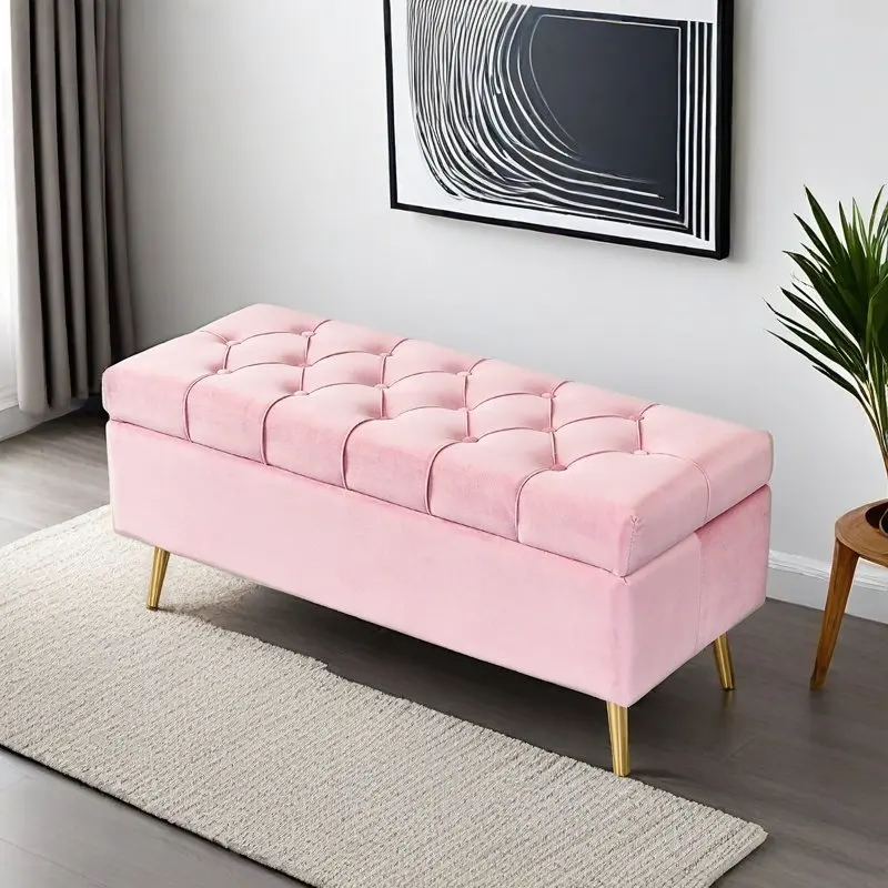 Home shoe change stool Home door storage stool Storage box Bedroom bedside Clothing store Rectangle sofa