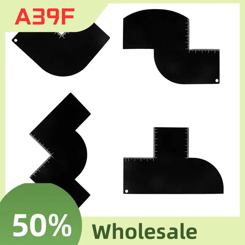 

A39F Top For Barbers For Hairline Shaping Enhancement 4Pcs Barber Set With Measurement Indicators, Health Card For Barbers
