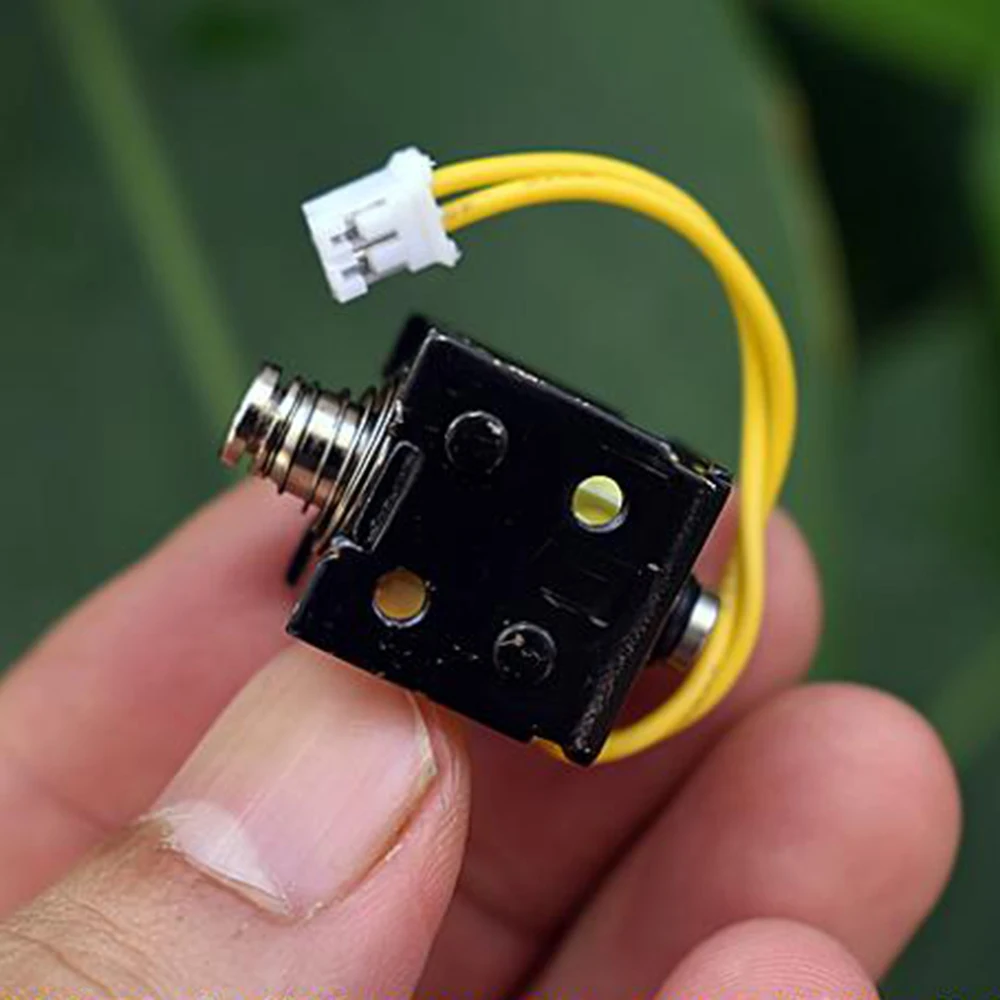 Push-Pull Frame Solenoid Electromagnet DC 12V-24V Penetrating Solenoid 3.5MM Stroke Miniature Solenoid