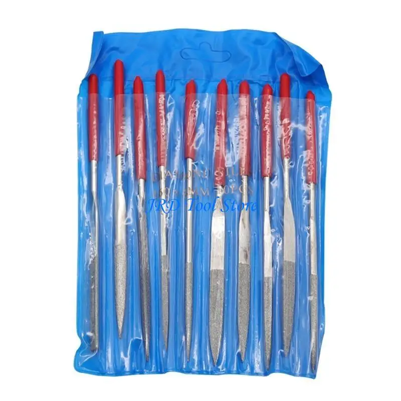 A2UD 10pack Diamond Igle File Set Mini Beegle File для каменного стеклянного металлического ремесленного ремесленного рук