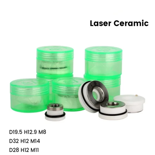 Imagen 2 del producto Anillo de cerámica Original Raytools D32 M14 D28 D19.5 M8 M11 soporte de boquilla de cerámica Raytools 1202740001 120515099 Un BMH109 BMH111 BM114