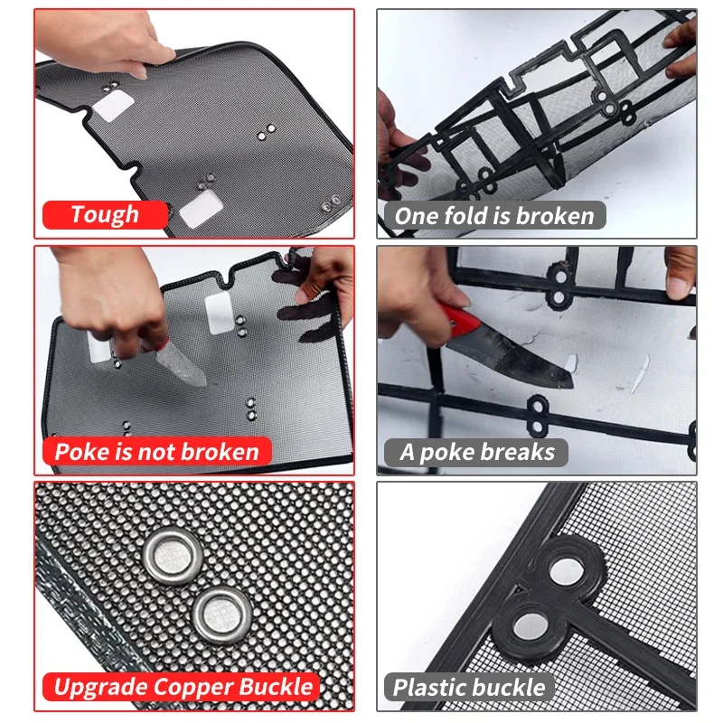 Para toyota lexus lx570 570 2008-2022 grade dianteira de aço inoxidável evitar mosquitos entre a atualização acessórios exteriores